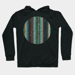 Colourful gradient unique flowers leopard stripes abstract modern 272 Pattern Hoodie